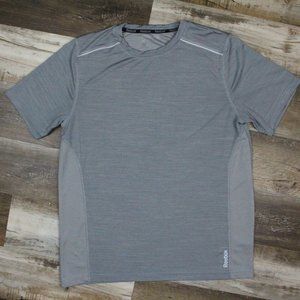 Reebok Gray Active Short Sleeve Tee SZ M